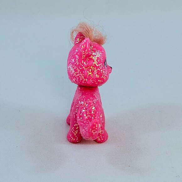 Polly Pocket Glitter Cat Dog Pink Purple Hair Animals Toy Figurine - Picture 14 of 15